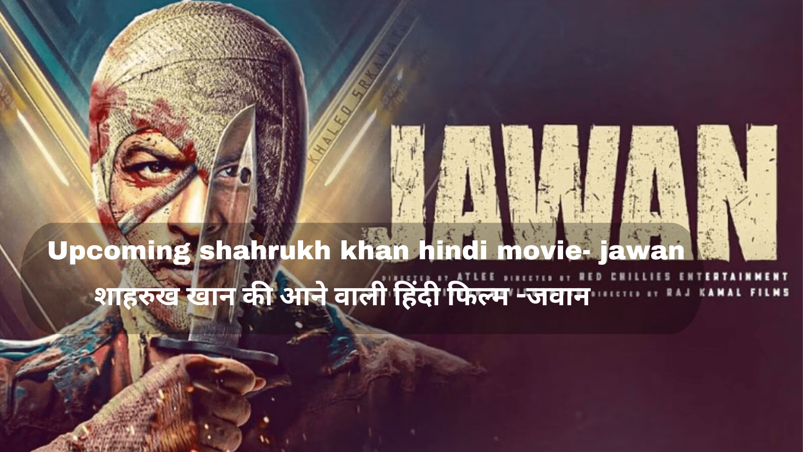 Upcoming shahrukh khan hindi movie- jawan